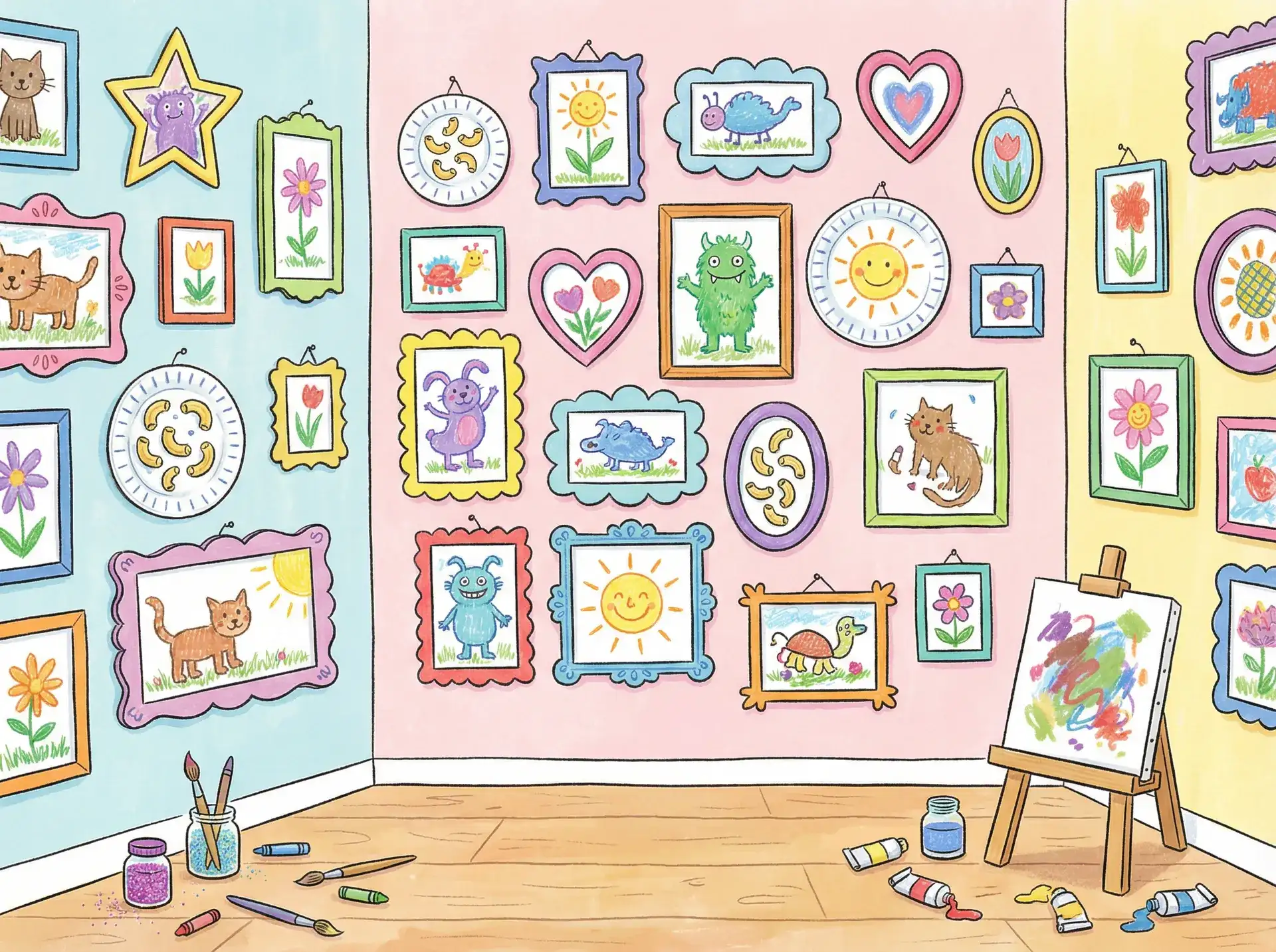 小朋友的彩色画作 - vip视频解析 创意展示